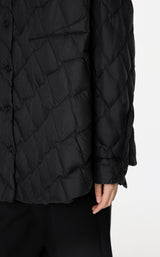 Damen Oversize Steppjacke mit Daunenfüllung – Leicht