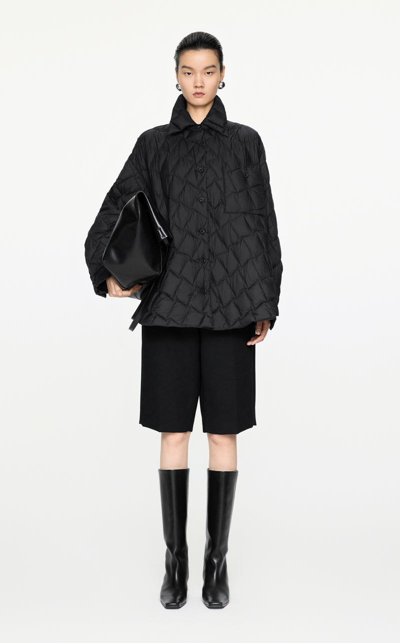 Damen Oversize Steppjacke mit Daunenfüllung – Leicht