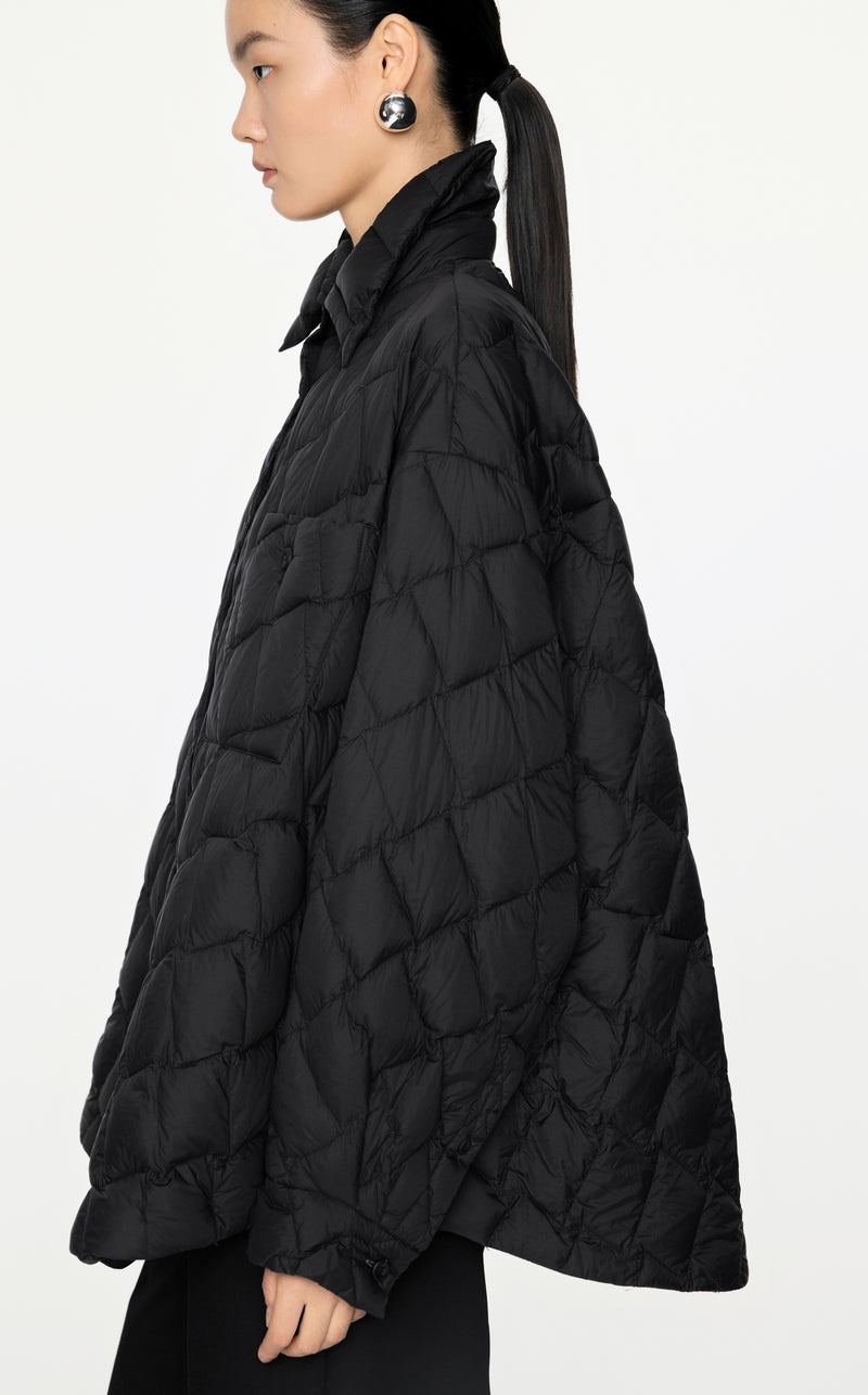 Damen Oversize Steppjacke mit Daunenfüllung – Leicht