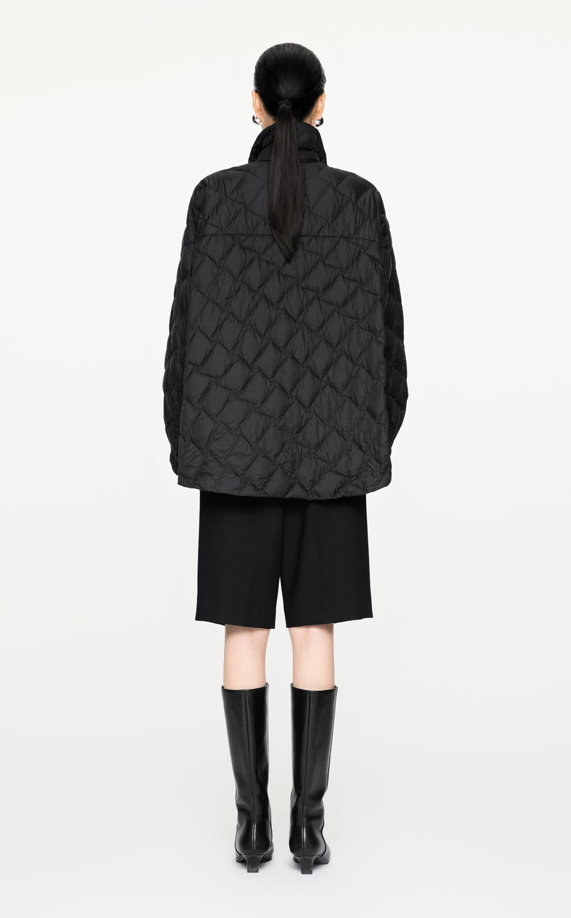 Damen Oversize Steppjacke mit Daunenfüllung – Leicht