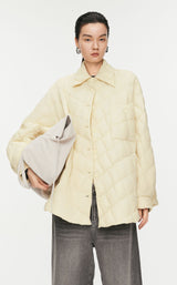 Oversize Cone shape Daunenjacke Übergang mit Kachelsteppung JNBY