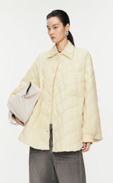 Oversize Cone shape Daunenjacke Übergang mit Kachelsteppung JNBY