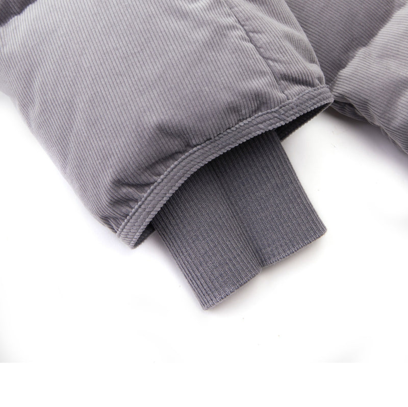 Damen Boxy Daunenjacke mit Knopfleiste & Zwei-Wege-Reißverschluss