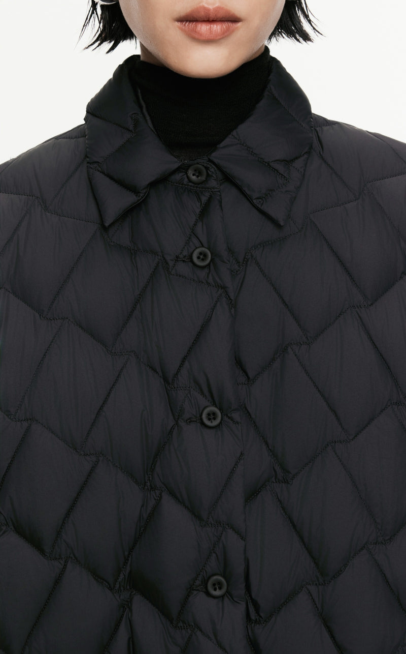 Damen Oversize Daunenjacke mit Gummiband