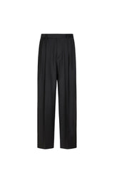 Damen Loose Hose mit Falten & Taschen Grau