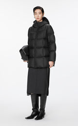 Damen Oversize Goose Daunenjacke mit Zwei-Wege-Reißverschluss