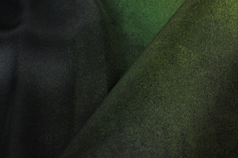 Damen Oversize Bluse mit Perlmutt-Knöpfen & Space Print Schwarz