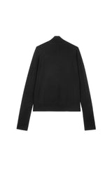 Damen Slim Sweater mit langen Ärmeln Schwarz