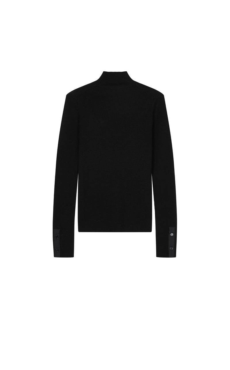 Damen eleganter Slim Sweater in BLACK
