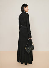 Damen Slim Sweater mit langen Ärmeln Schwarz