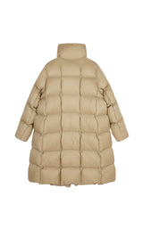 Damen Regular Daunenmantel mit hohem Stehkragen & Kachelsteppung JNBY