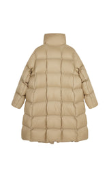 Damen Regular Daunenmantel mit hohem Stehkragen & Kachelsteppung JNBY