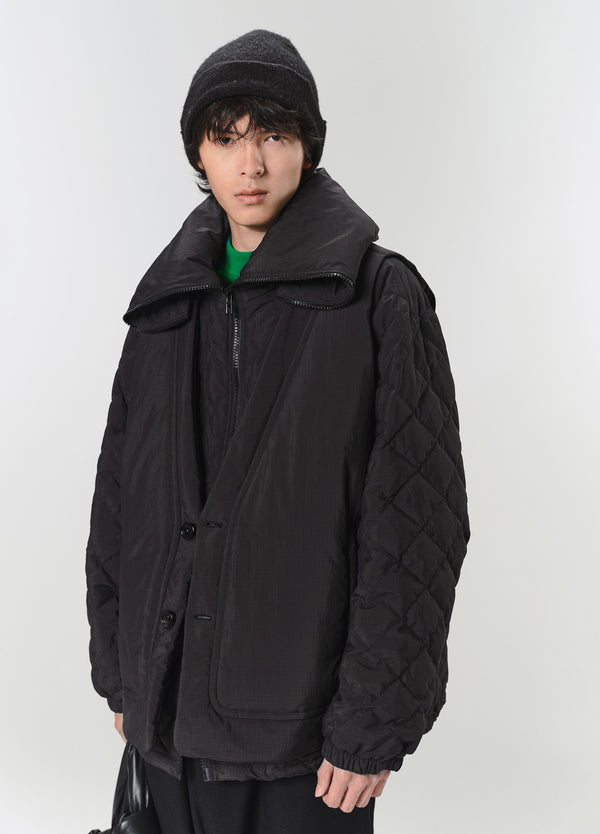 Two-in-one jacket BLACK