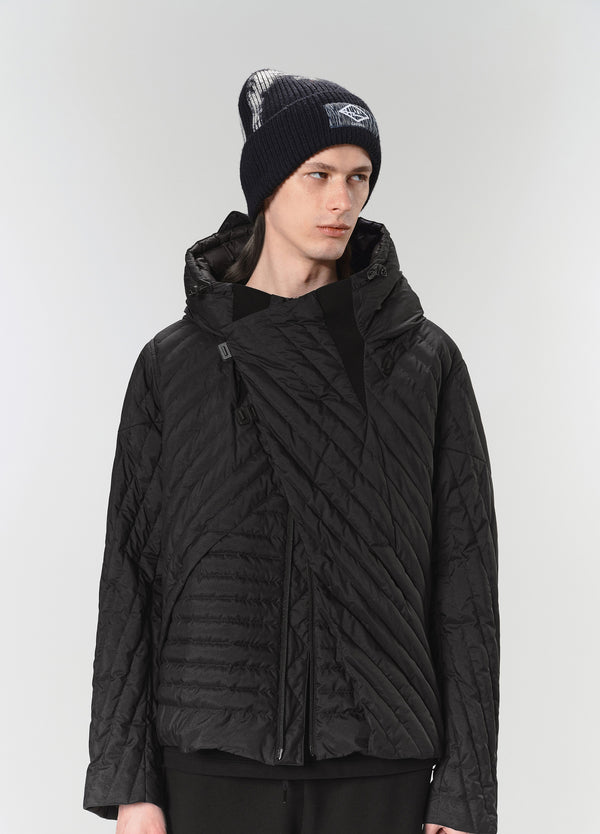 Down quilted jacket BLACK