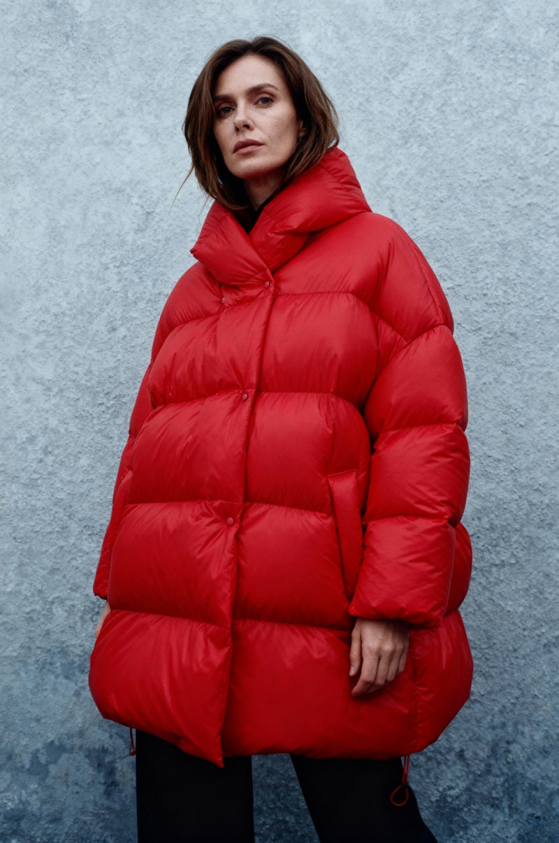 Daunenmantel RED