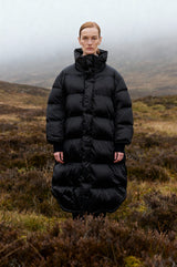 Bequemer Daunenmantel für die kalte Jahreszeit BLACK