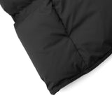 Elegante Damen Daunenjacke mit Kapuze und Gummizug in Schwarz