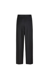 Damen Loose Hose mit Falten & Taschen Grau