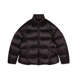 Damen Oversize Daunenmantel mit Stehkragen Braun