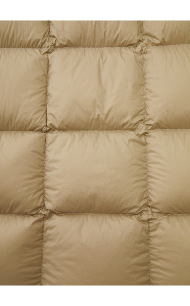 Damen Regular Daunenmantel mit hohem Stehkragen & Kachelsteppung