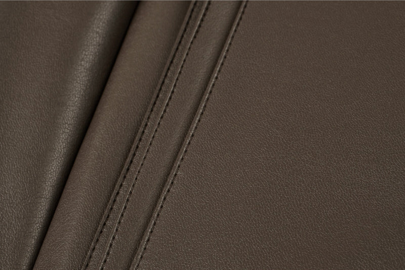 Damen Tellerrock in Lederoptik in Braun