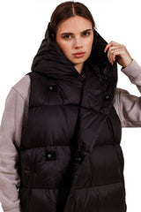 Lightweight down vest BLACK