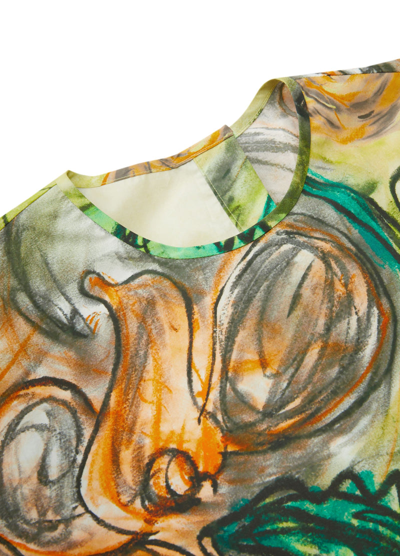 JNBY Kleid im Allover-Muster Watercolor-Style YELLOW MIXED