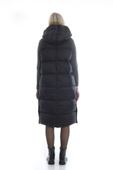 Leichtdaunenweste mit Kapuze BLACK