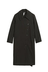 Trenchcoat im Bogart Style mit Gürtel, black; Frontansicht