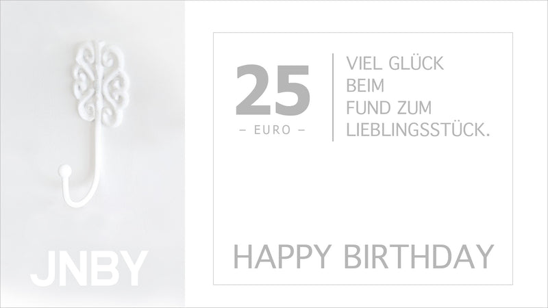 Happy Birthday 25 Euro Gutschein