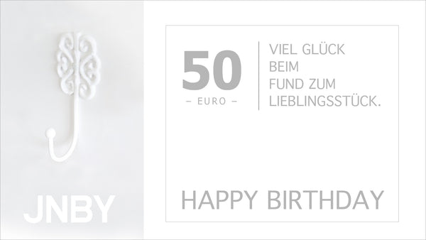 Happy Birthday 50 euro voucher